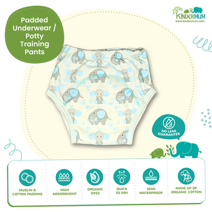 Kindermum Ele Star Combo Set of 3 Training Pants - Tinycubs - 