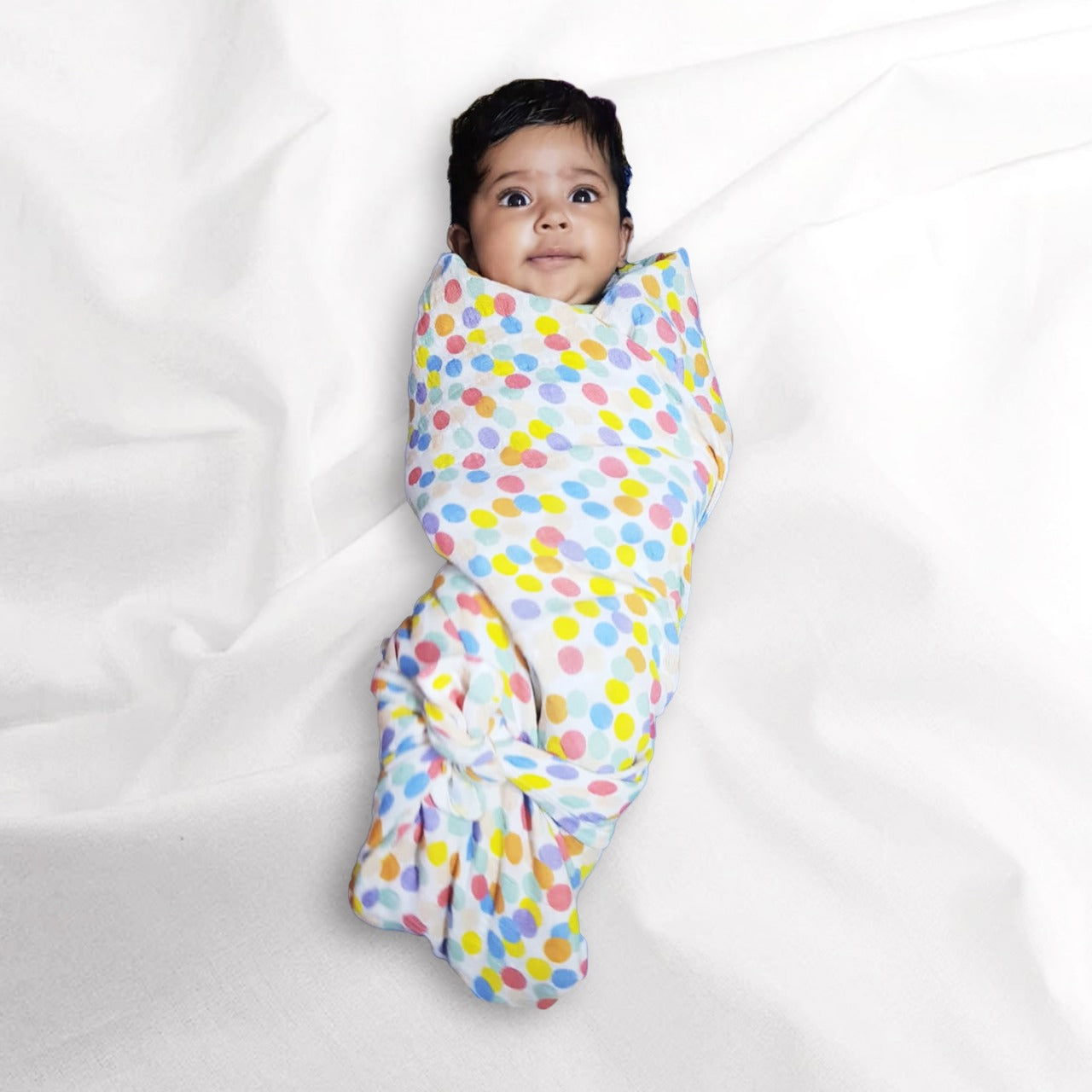Kindermum Organic Cotton Muslin Swaddle Blanket Large Size Set of 2 - Bear and Whale - Tinycubs - 