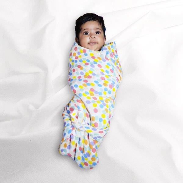 Kindermum Organic Cotton Muslin Swaddle Blanket Large Size Set of 2 - Bear and Whale - Tinycubs - 