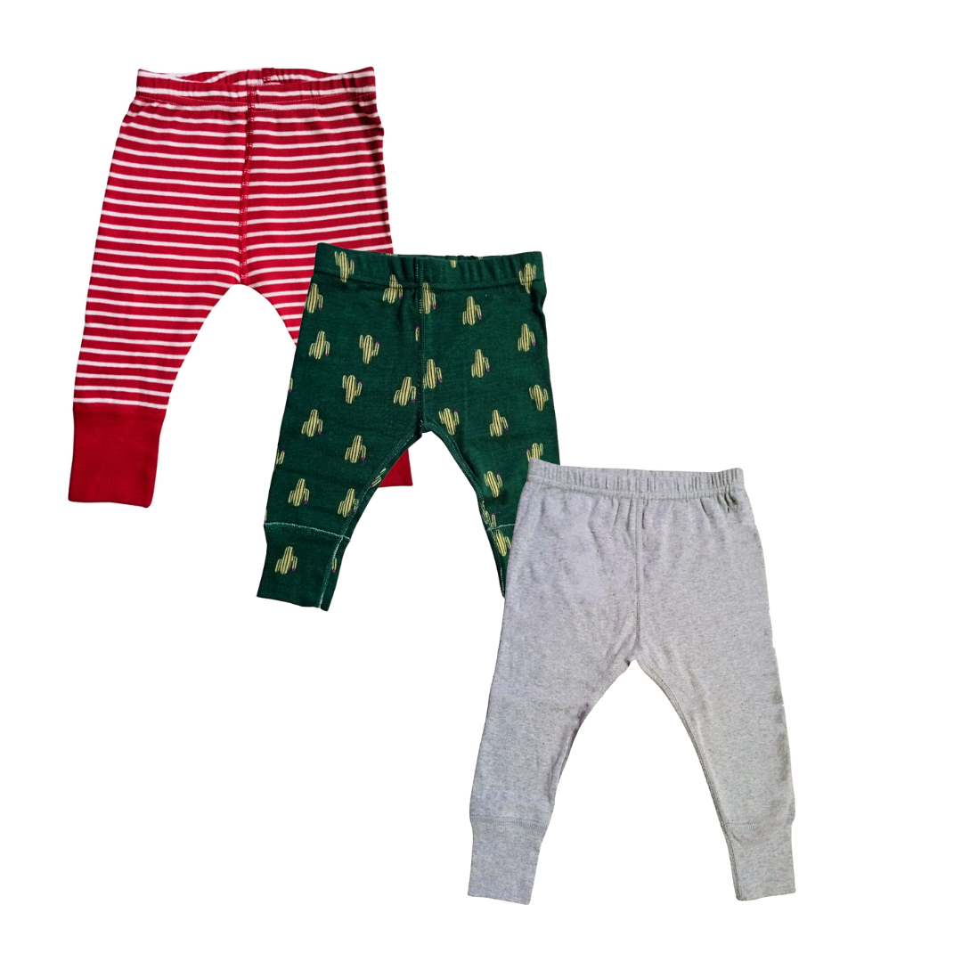Kindermum Organic Cotton Pajamas Assorted Prints- Pack of 3 - Tinycubs - 