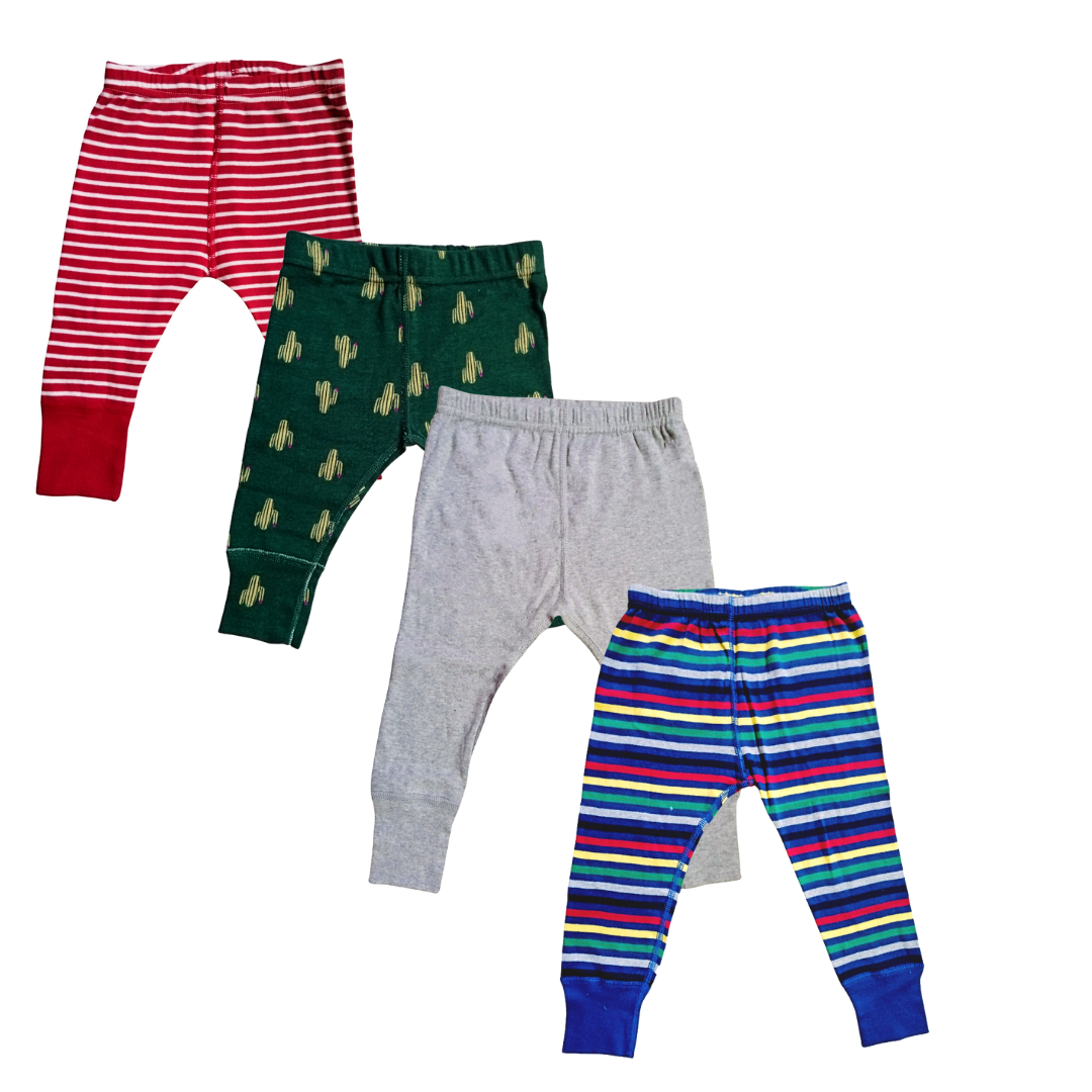 Kindermum Organic Cotton Pajamas Assorted Prints- Pack of 4 - Tinycubs - 