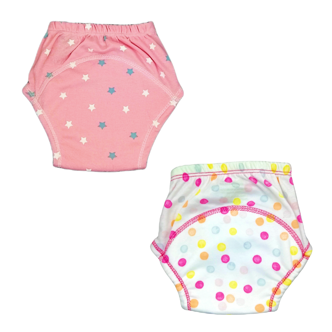 Kindermum Polka-Stars Set of 2 Training Pants - Tinycubs - 