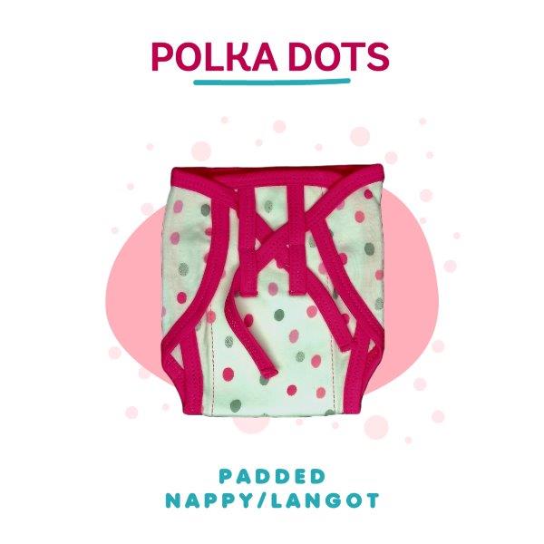 Polka Dots- Padded Nappies / Langot - Tinycubs - 