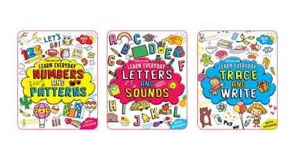 Learn Everyday 3 Books Pack for Children Age 3+ - Tinycubs - 