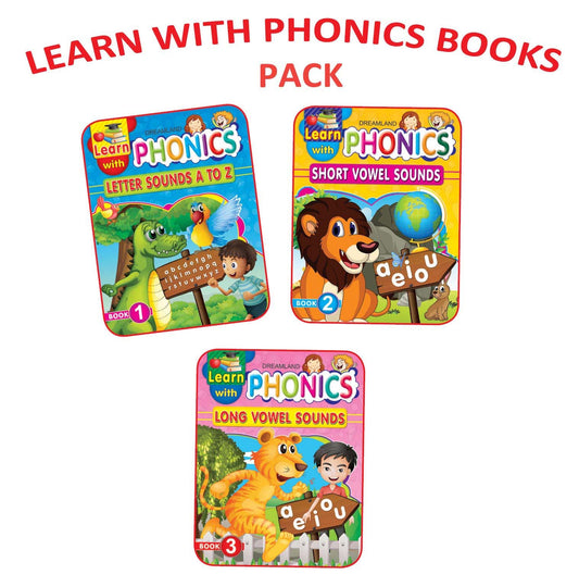 Learn with Phonics pack -1 (3 Titles) - Tinycubs - 