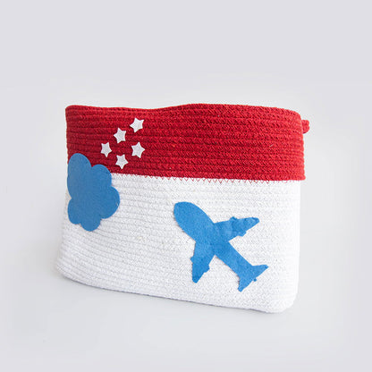 Lil Travellers- Cotton Rope Baskets (Set Of 2) - Tinycubs - 