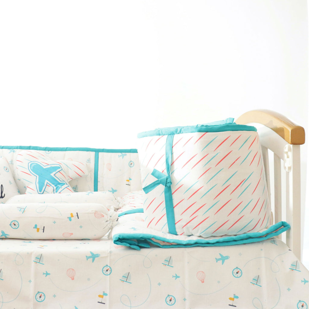 Lil Travellers- Organic Cot Bedding Gift Set - Tinycubs - 