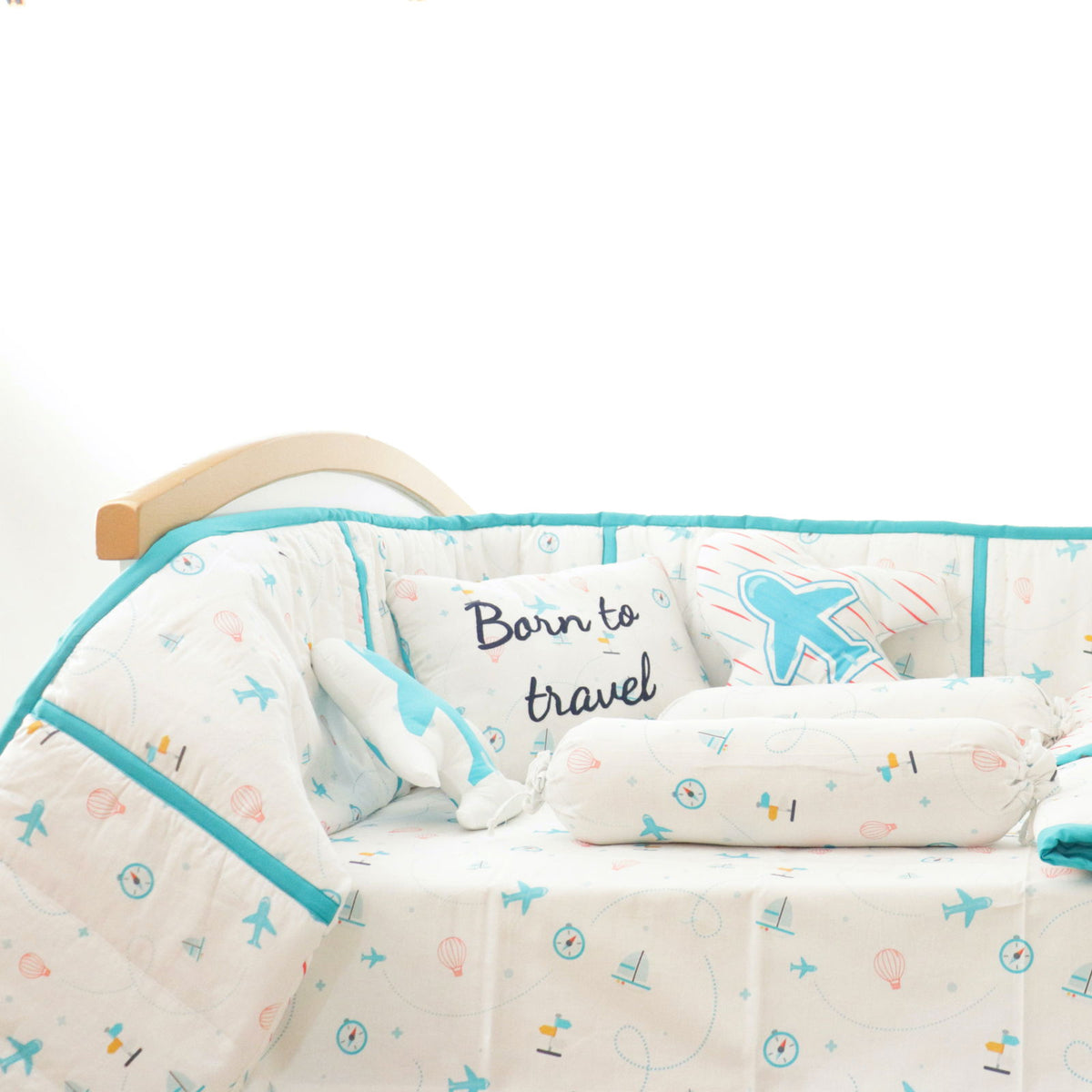 Lil Travellers- Organic Cot Bedding Gift Set - Tinycubs - 