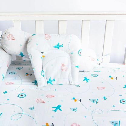 Lil Travellers - Cot Bedsheet Set (Fitted) - Tinycubs - 