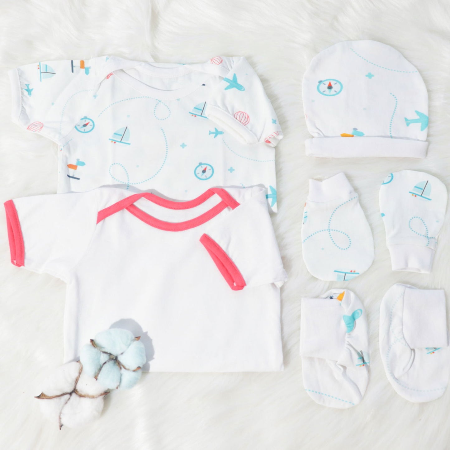 Lil Travellers - Newborn Bodysuits Bundle - Tinycubs - 