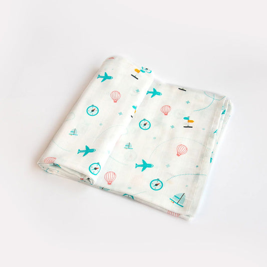 Lil Travellers - Organic Luxury Swaddle - Tinycubs - 