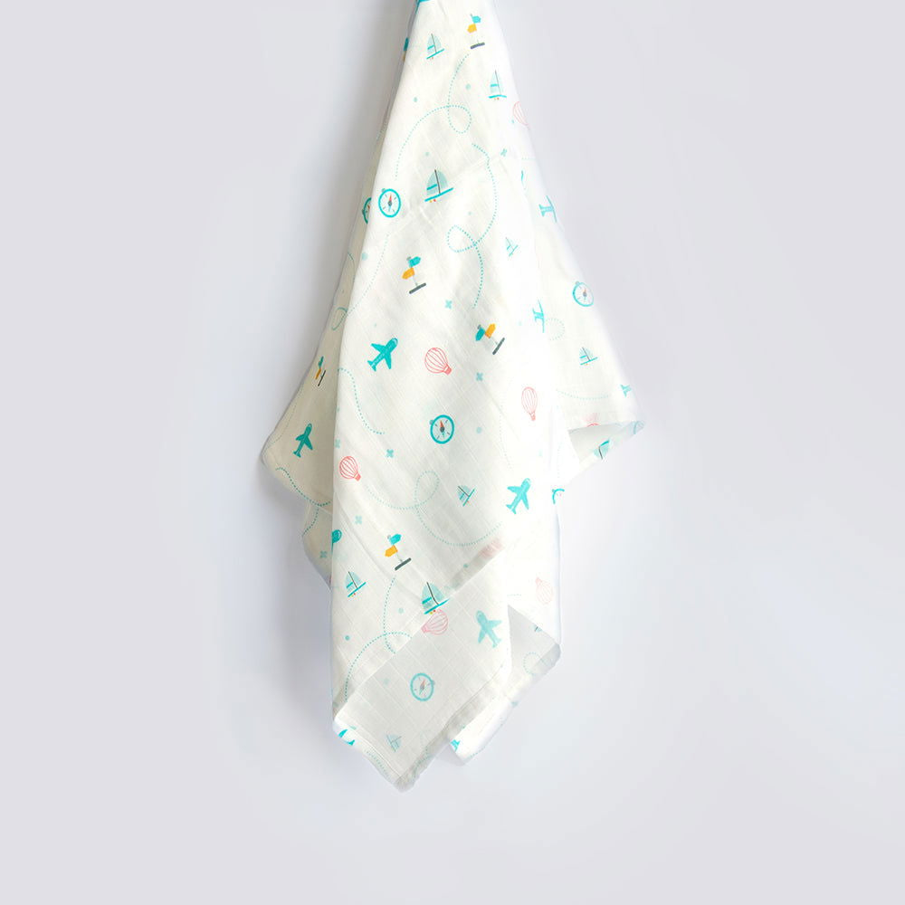 Lil Travellers - Organic Luxury Swaddle - Tinycubs - 