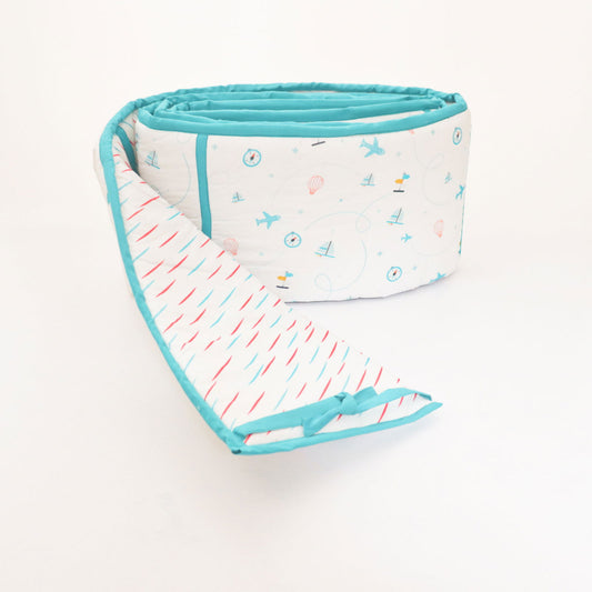 Lil Travellers - Quilted Cot Bumper - Tinycubs - 