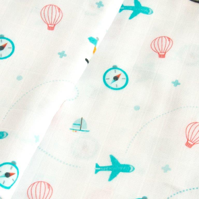 Lil Travellers - Reversible Muslin Blanket - Tinycubs - 