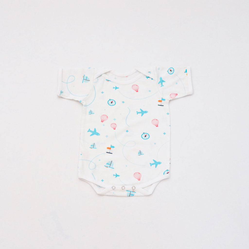 Lil Travellers Bodysuits - Set of 2 - Tinycubs - 