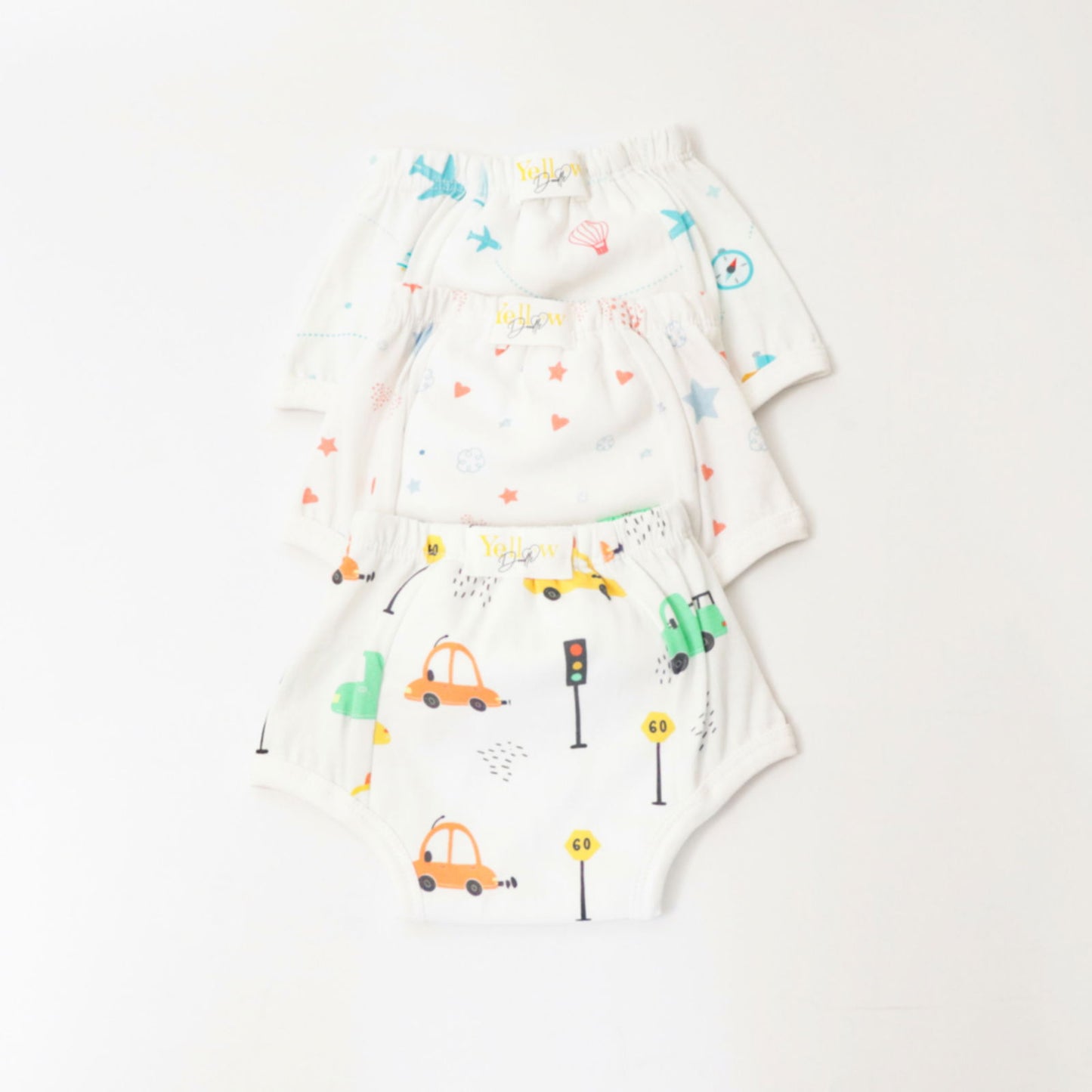 Lil Travellers (Set of 3) Pull-up Toddler Training Pants - Tinycubs - 