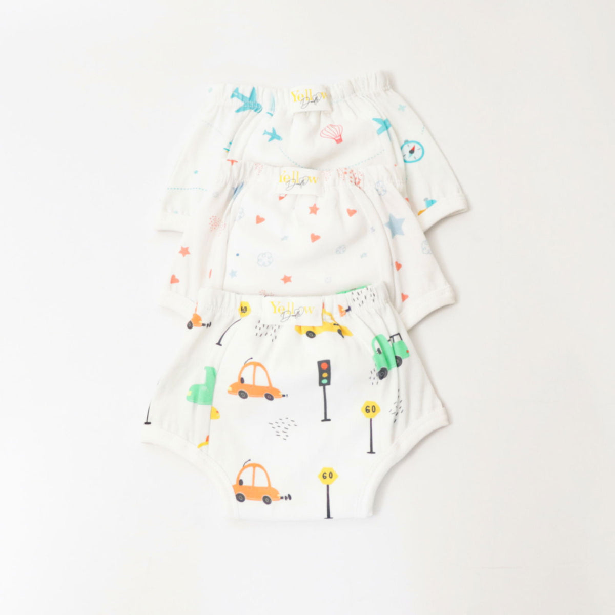 Lil Travellers (Set of 3) Pull-up Toddler Training Pants - Tinycubs - 