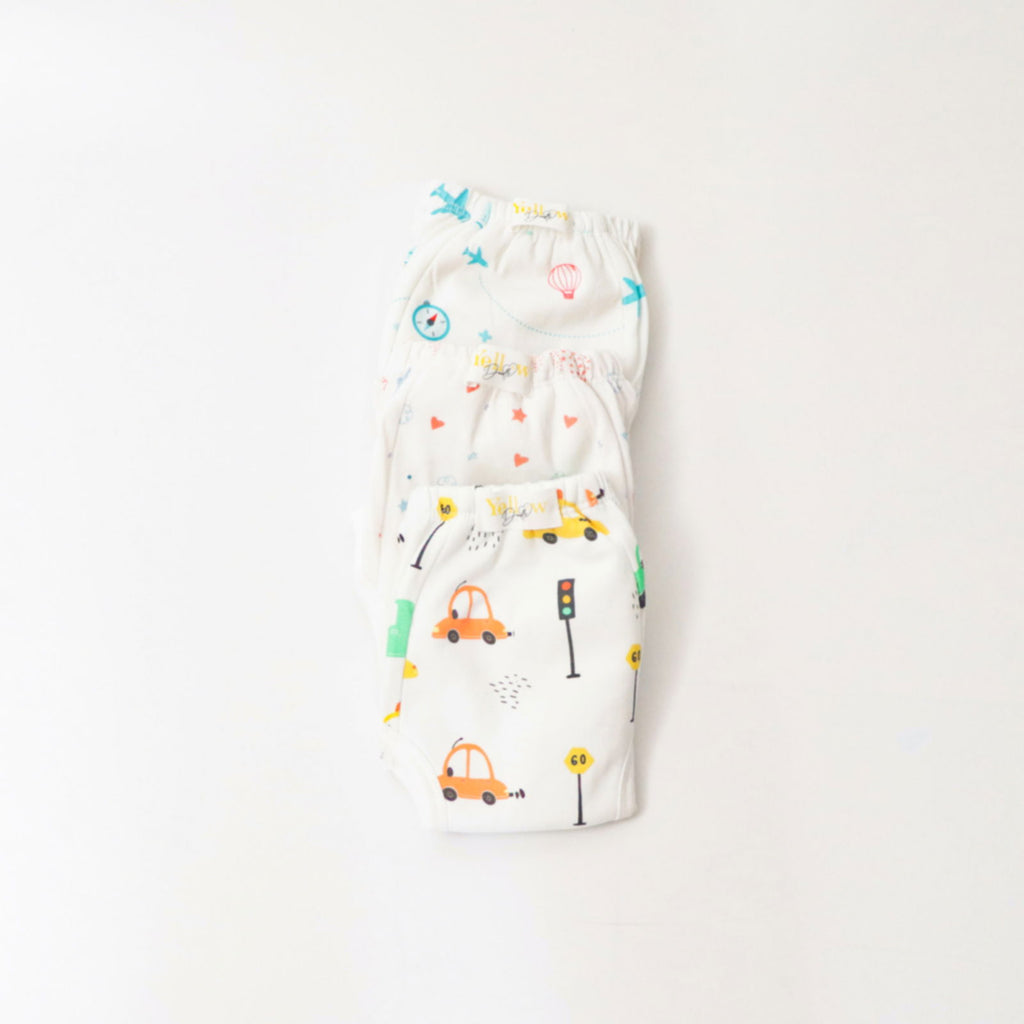 Lil Travellers (Set of 3) Pull-up Toddler Training Pants - Tinycubs - 