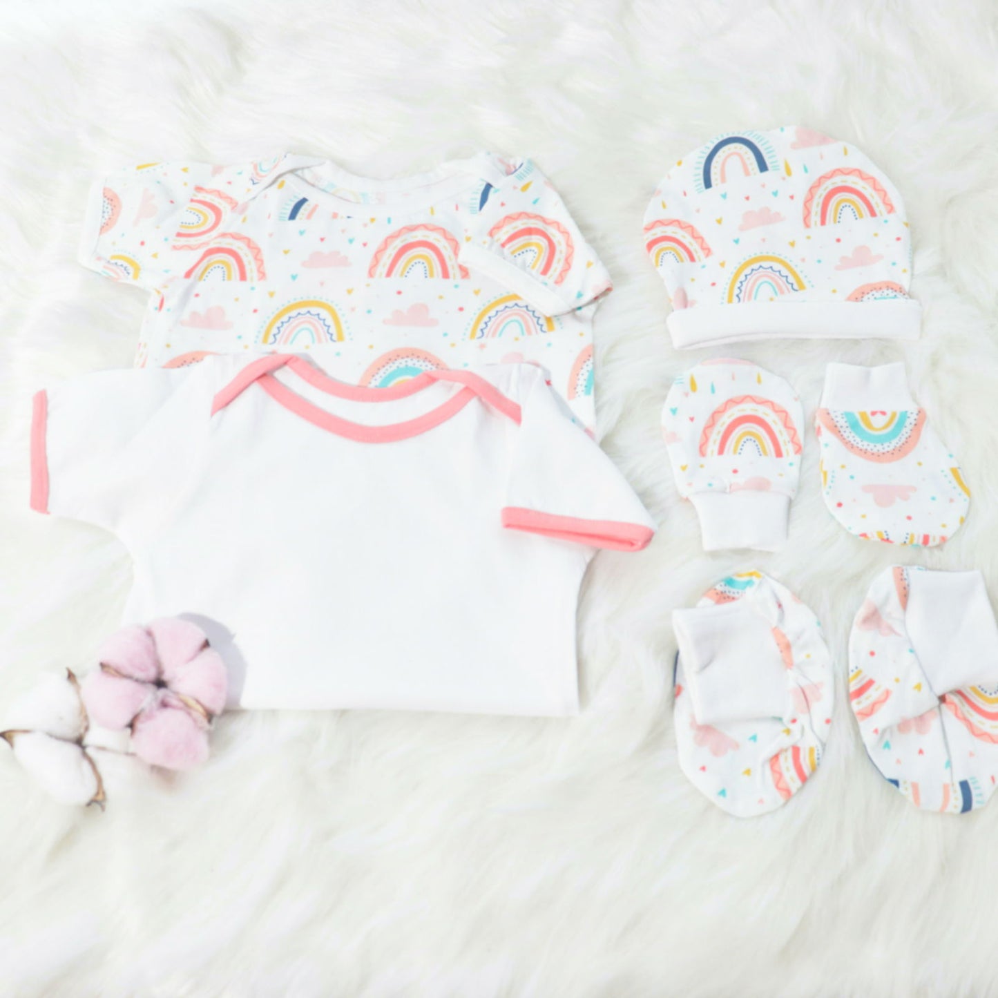 Look for Rainbows - Newborn Bodysuits Bundle - Tinycubs - 