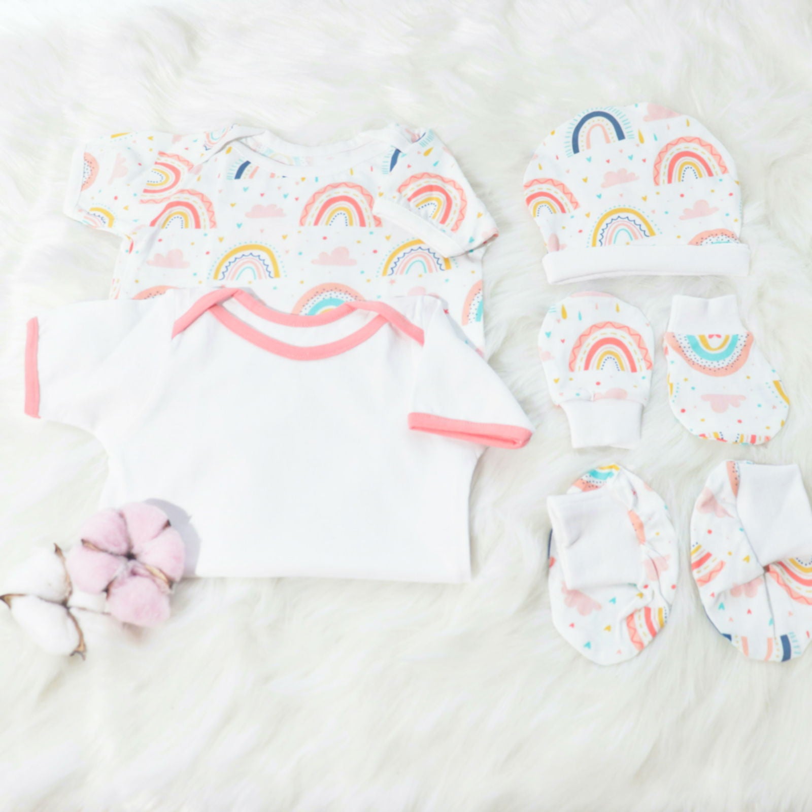 Look for Rainbows - Newborn Bodysuits Bundle - Tinycubs - 