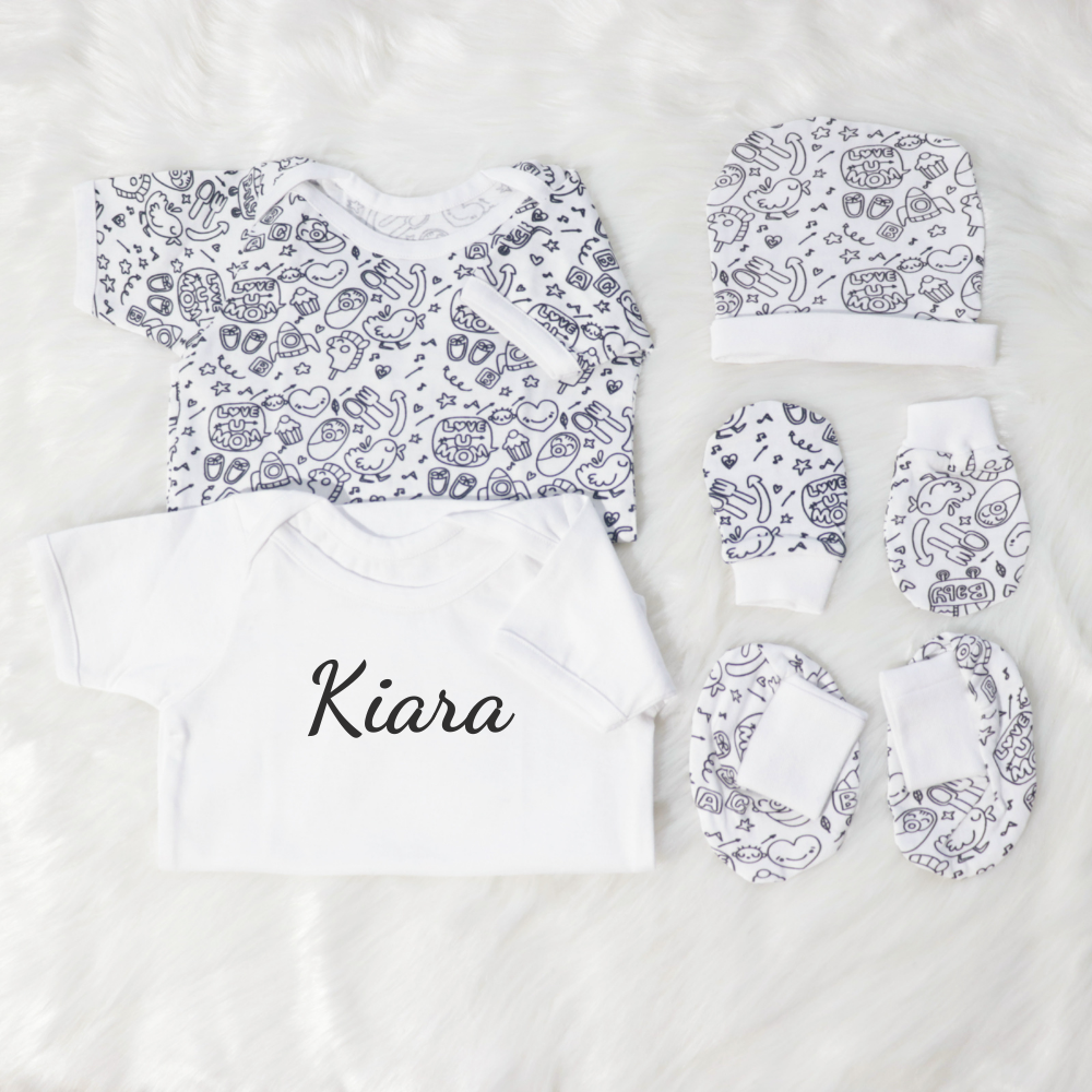 Love You Mom - Newborn Bodysuits Bundle - Tinycubs - 