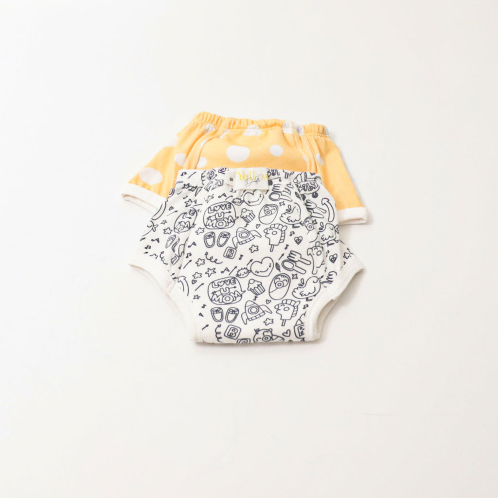 Love You Mom (Set of 2) Pull-up Toddler Training Pants - Tinycubs - 