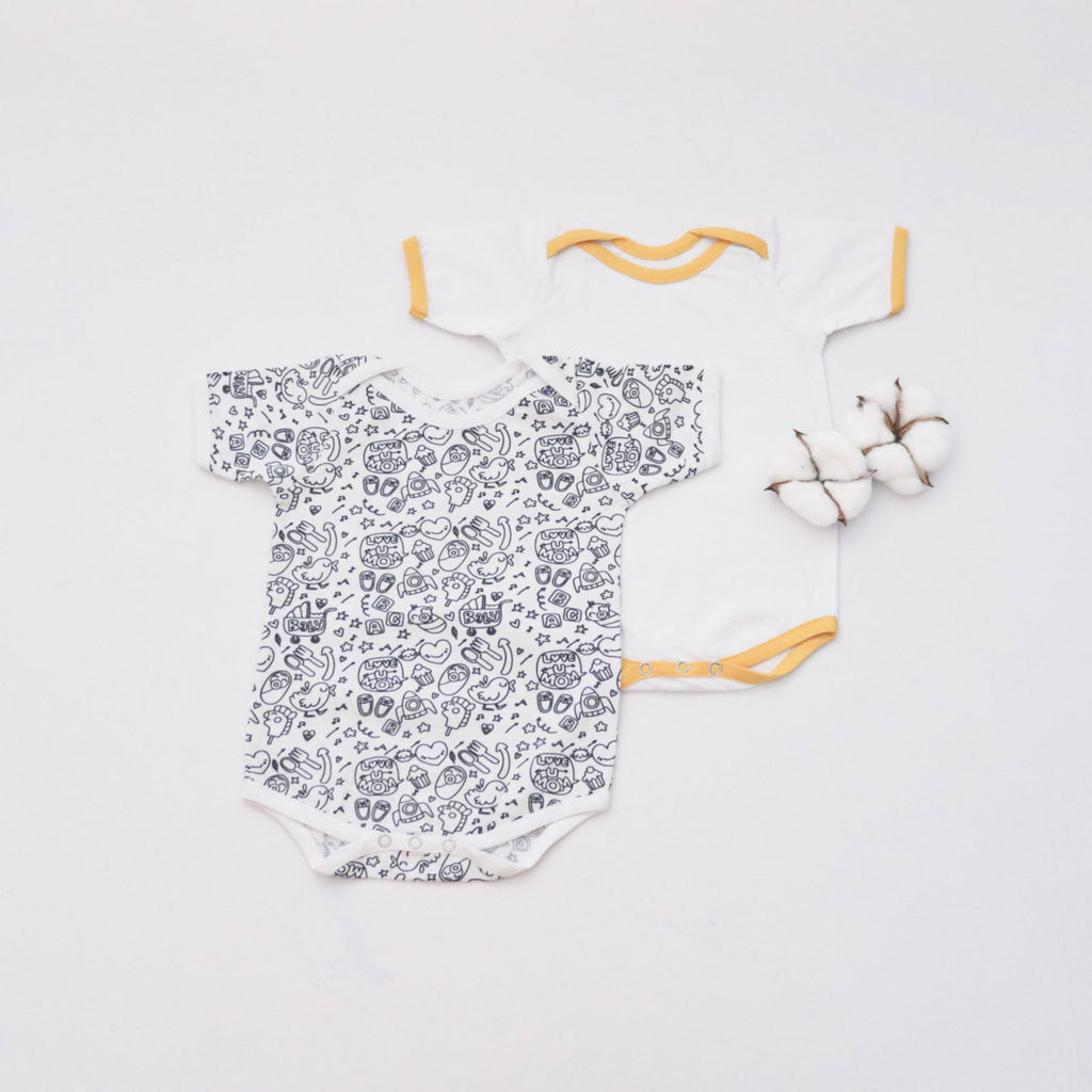 Love you Mom Bodysuits - Set of 2 - Tinycubs - 