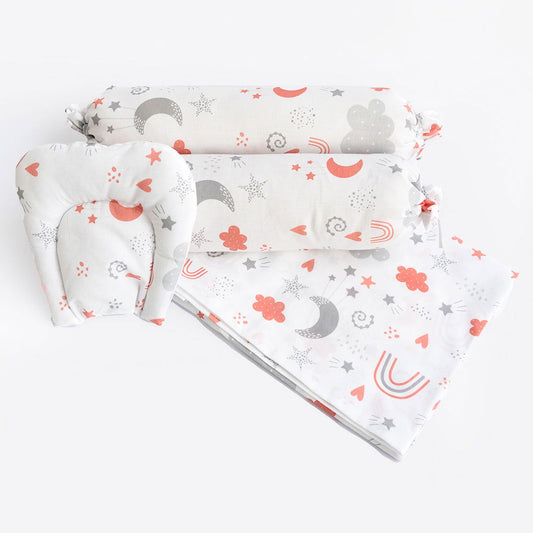 Magical Rainbows - Cot Bedsheet Set (Fitted) - Tinycubs - 
