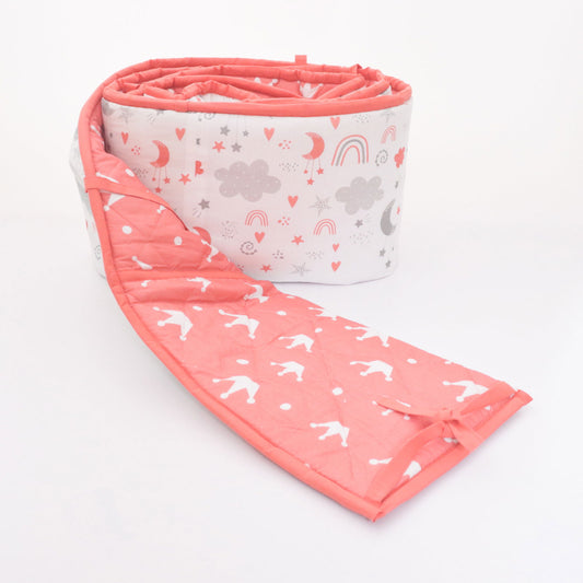 Magical Rainbows - Quilted Cot Bumper - Tinycubs - 