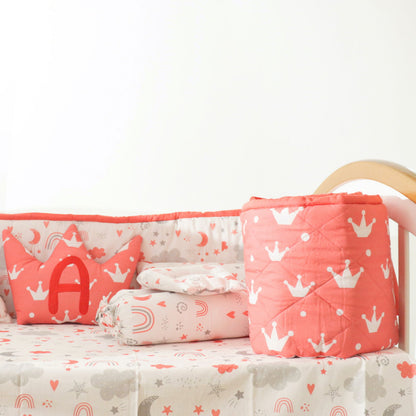 Magical Rainbows - Quilted Cot Bumper - Tinycubs - 