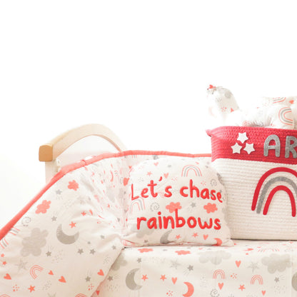Magical Rainbows - Quilted Cot Bumper - Tinycubs - 