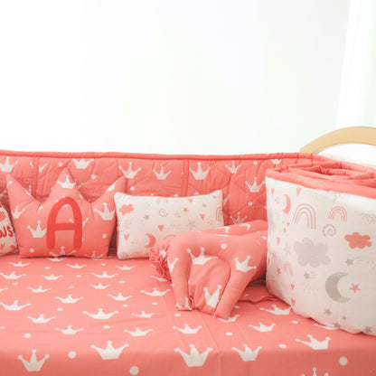 Magical Rainbows - Quilted Cot Bumper - Tinycubs - 