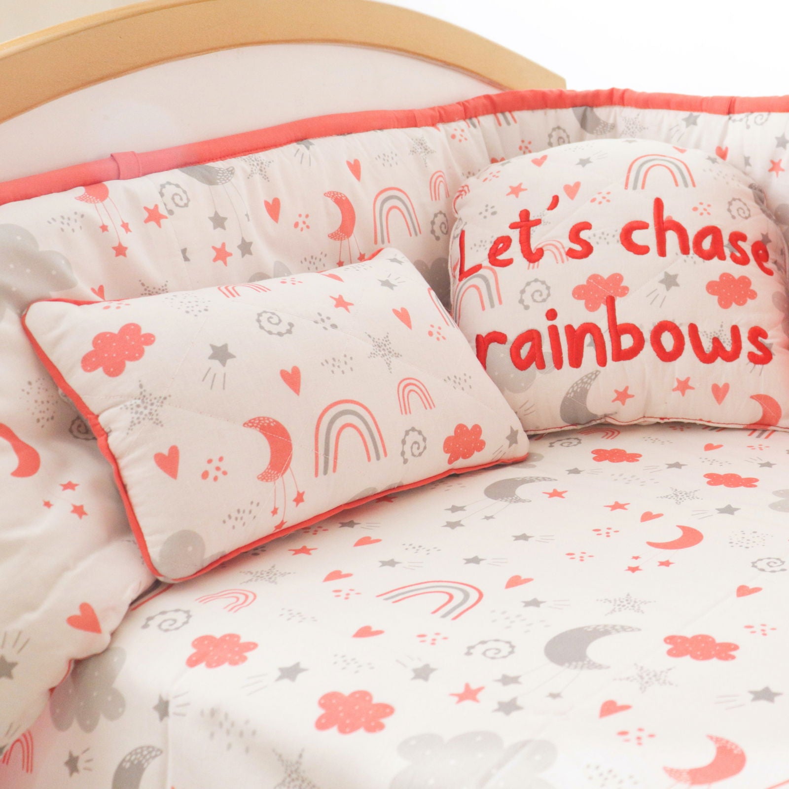 Magical Rainbows - Quilted Pillow - Tinycubs - 