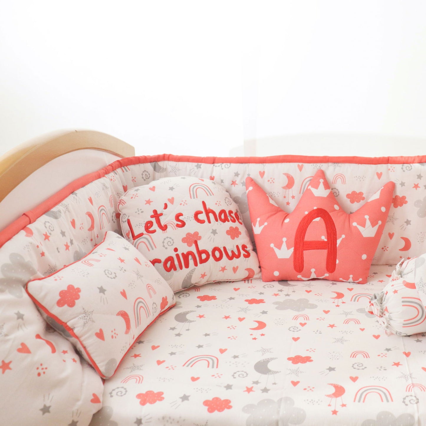 Magical Rainbows - Quilted Pillow - Tinycubs - 