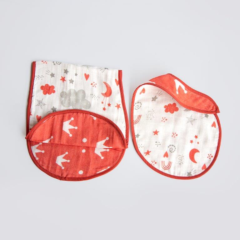 Magical Rainbows - Reversible Bib & Burpy Cloth Set - Tinycubs - 