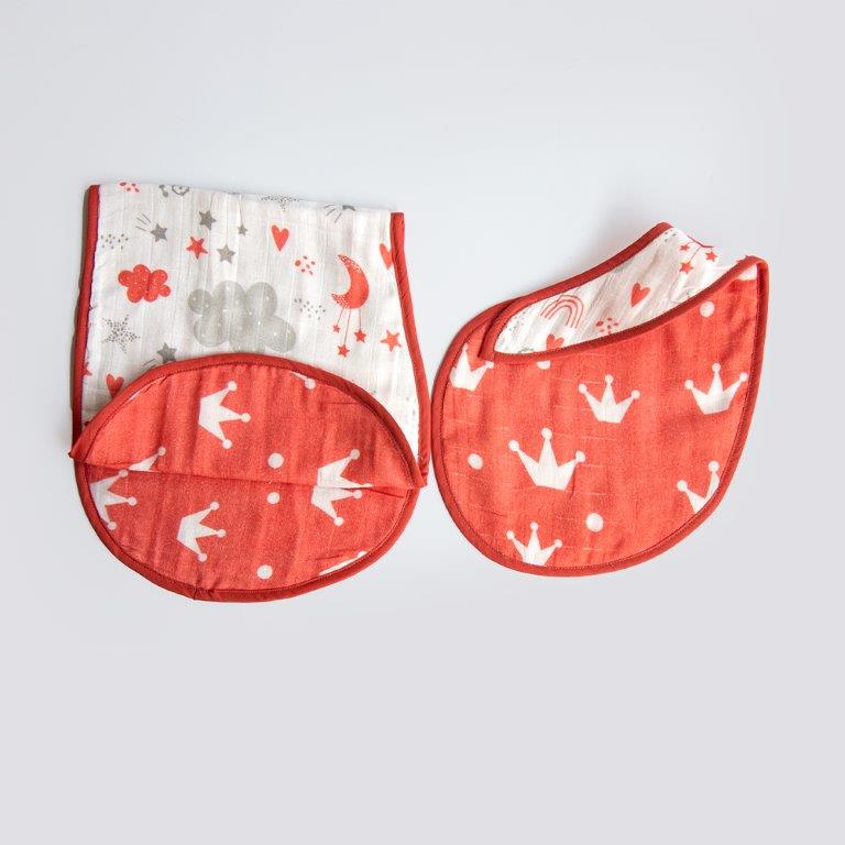 Magical Rainbows - Reversible Bib & Burpy Cloth Set - Tinycubs - 