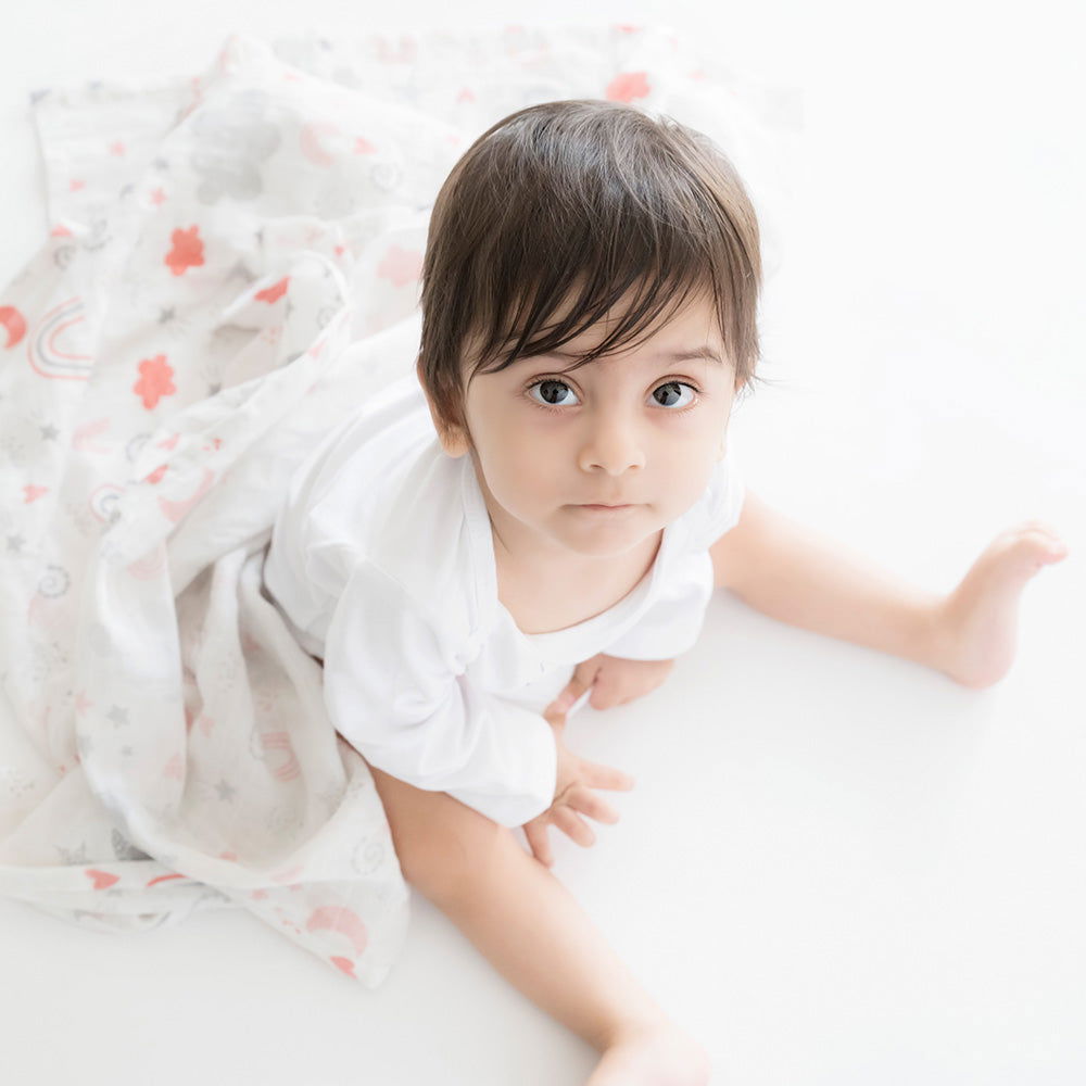 Magical Rainbows & Crowns - Organic Luxury Swaddles Set - Tinycubs - 