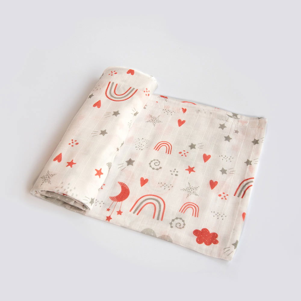 Magical Rainbows & Crowns - Organic Luxury Swaddles Set - Tinycubs - 