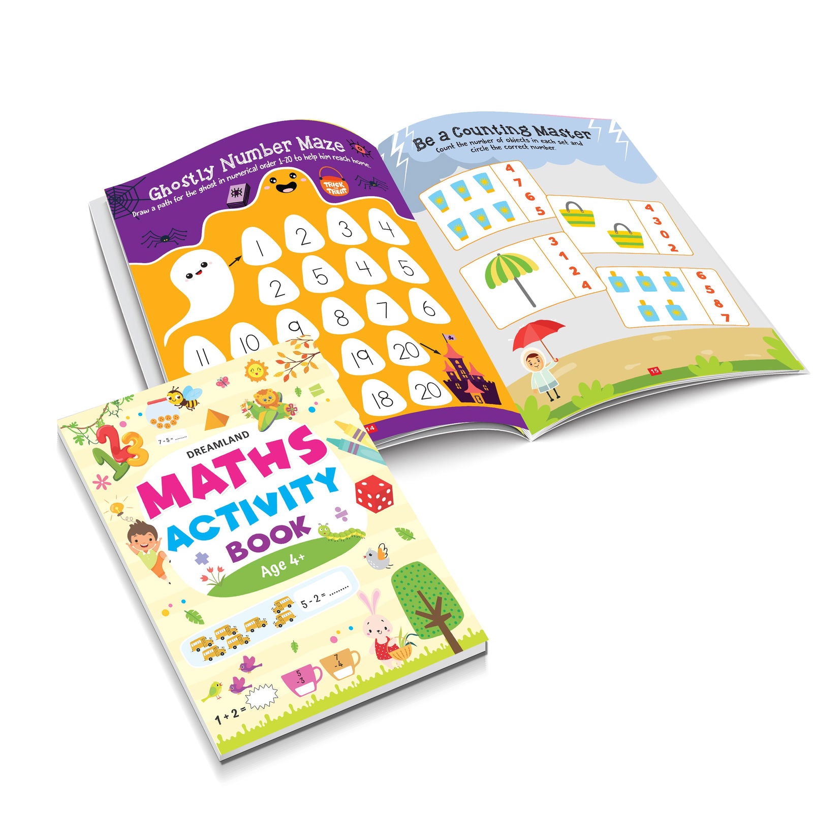 Maths Activity Book Age 4+ - Tinycubs - 