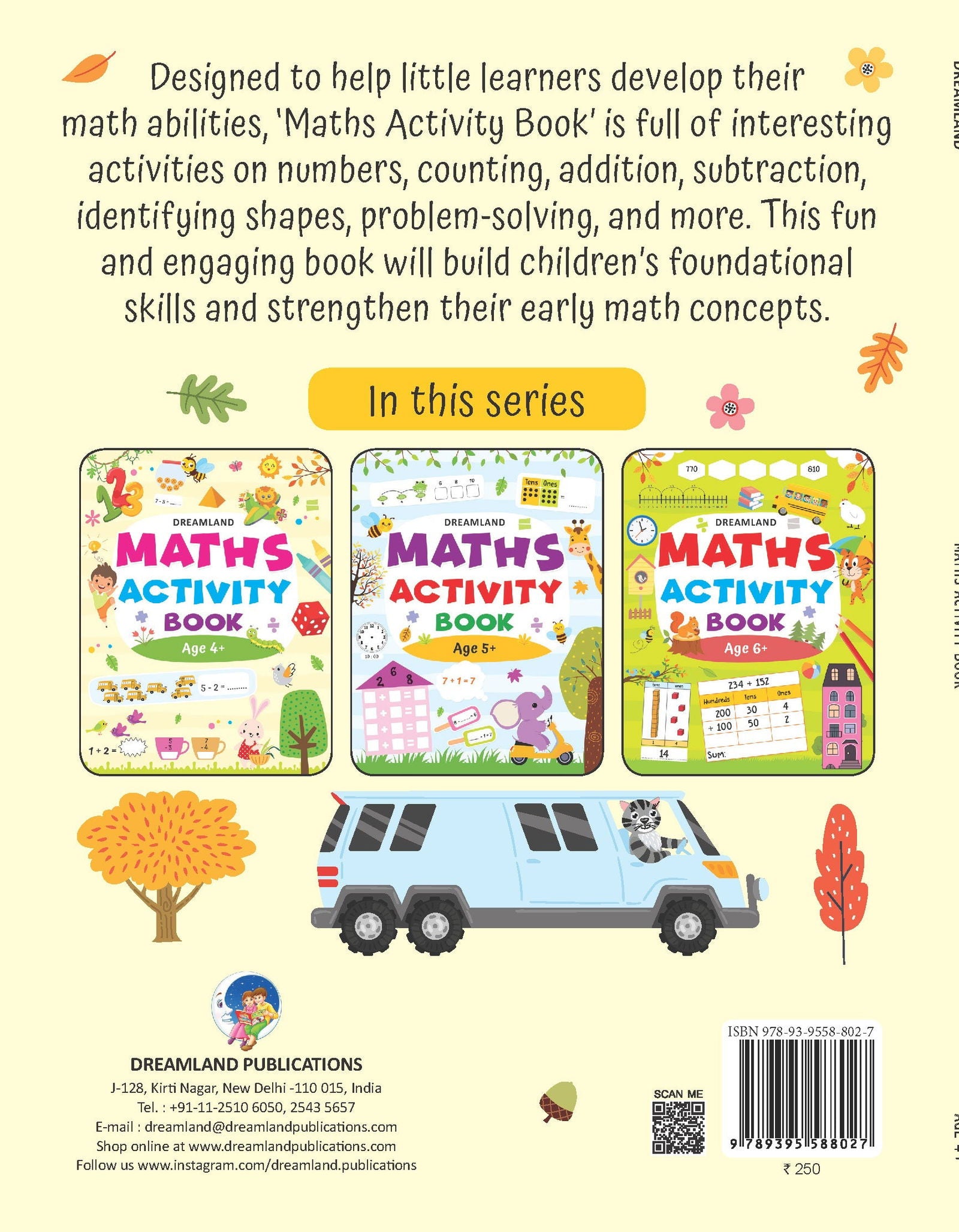 Maths Activity Book Age 4+ - Tinycubs - 