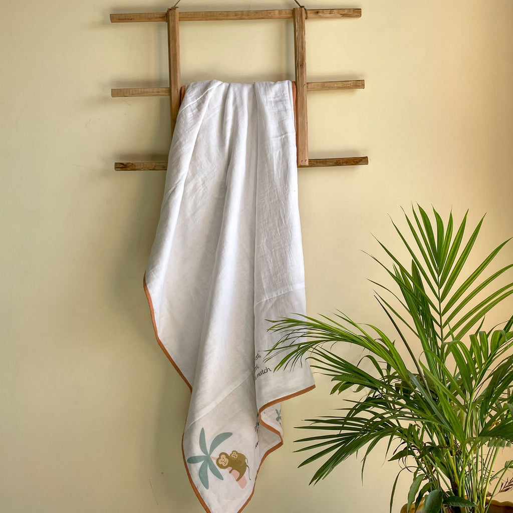 Monkeying Around Muslin Dohar - Tinycubs - 