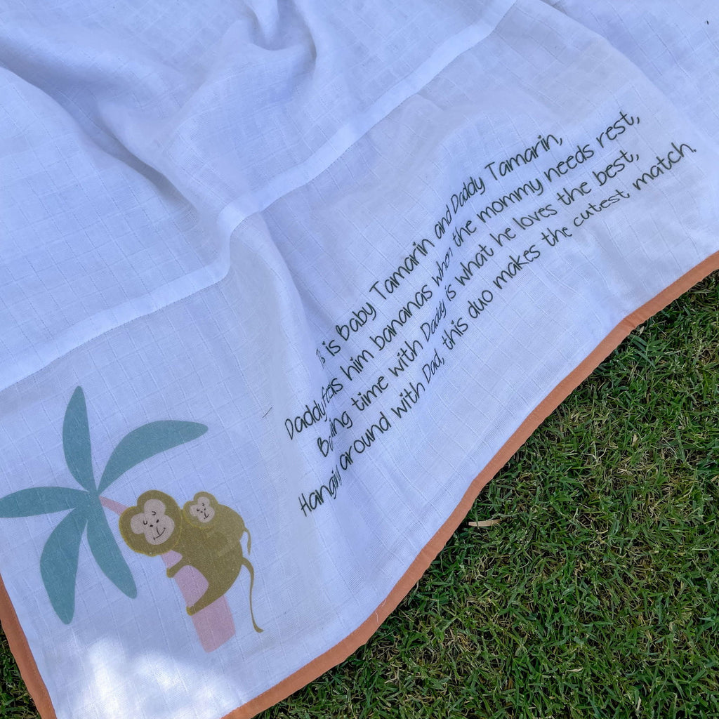 Monkeying Around Muslin Dohar - Tinycubs - 