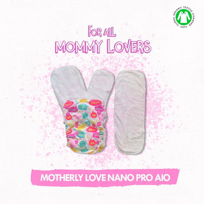 Motherly Love nano Pro AIO ( with 2 organic inserts and Power Booster) - Tinycubs - 