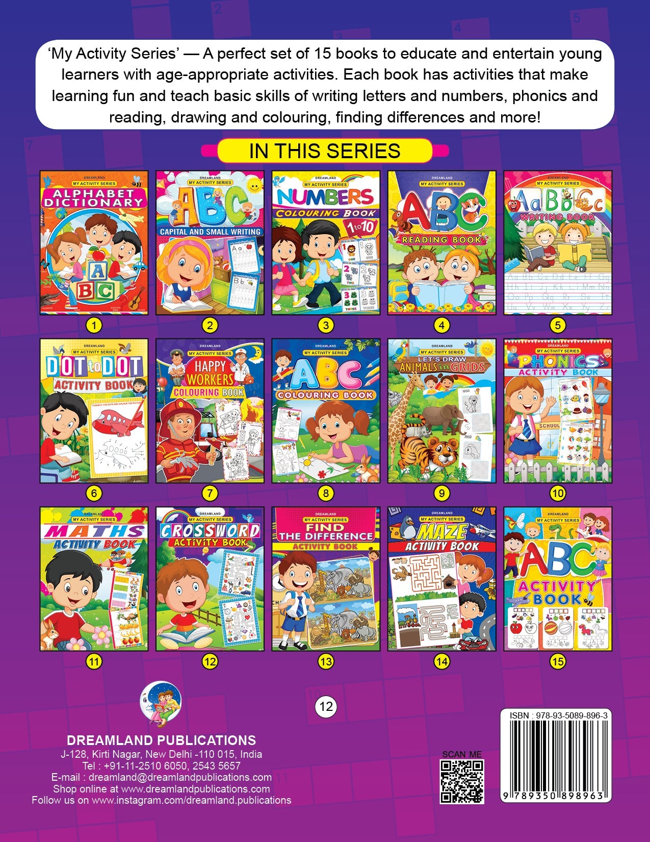 My Activity- Crossword Activity Book - Tinycubs - 