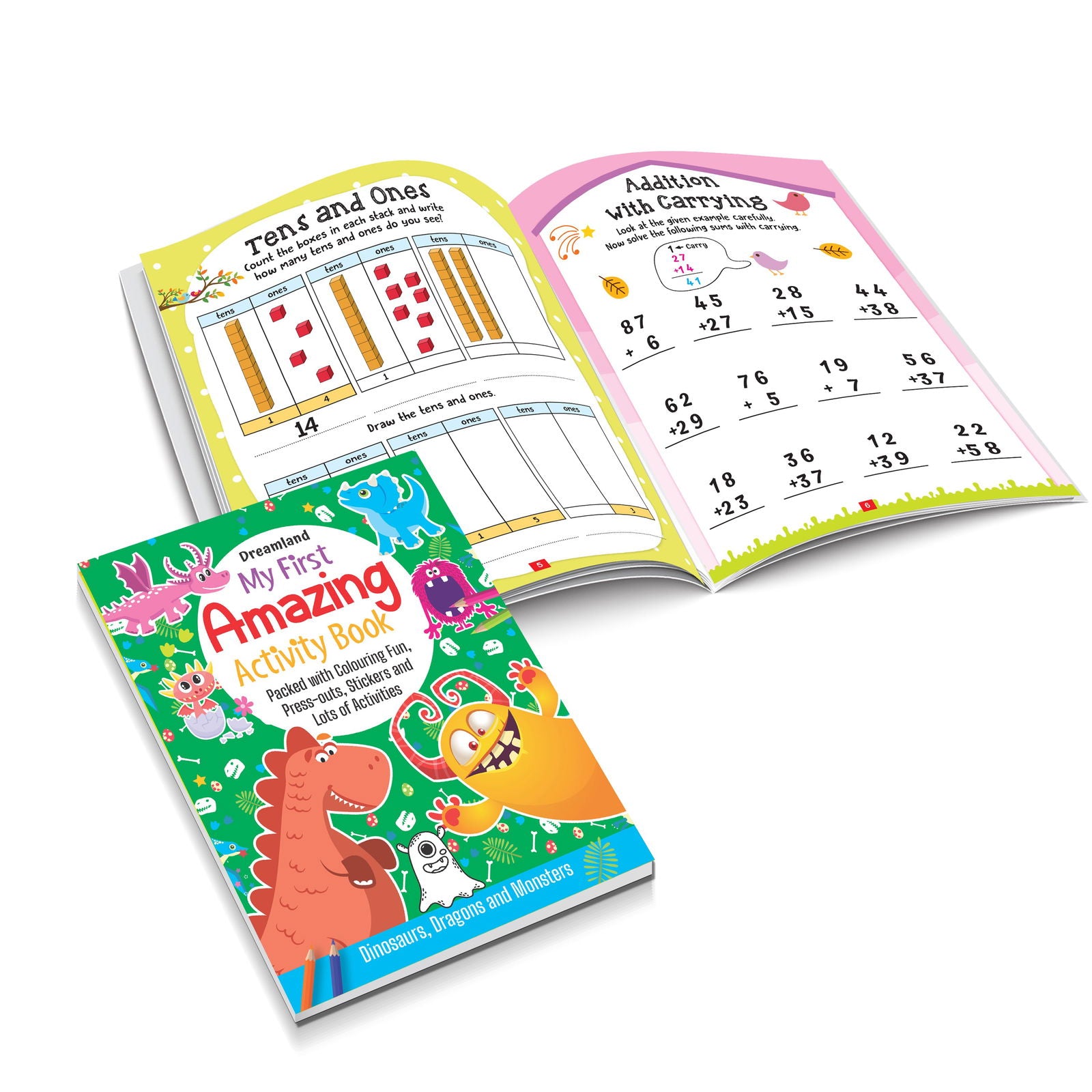 My First Amazing Activity Book-  Dinosaurs, Dragons and Monsters - Tinycubs - 