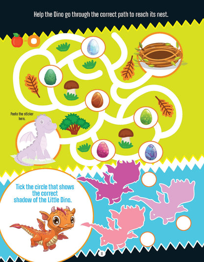 My First Amazing Activity Book-  Dinosaurs, Dragons and Monsters - Tinycubs - 