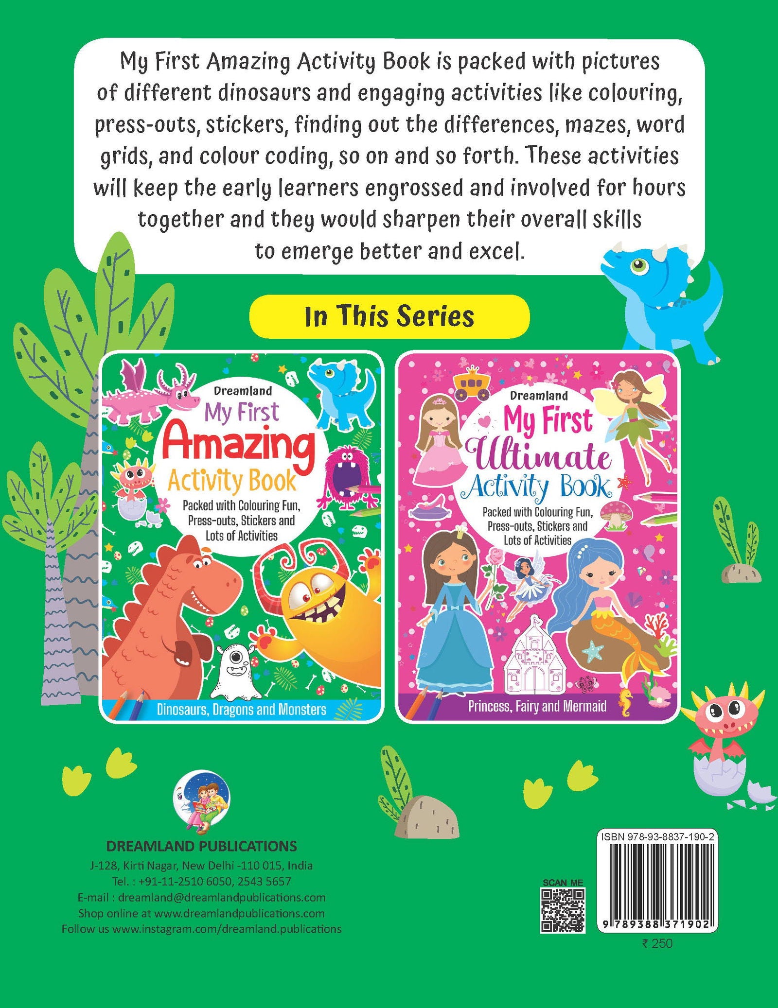 My First Amazing Activity Book-  Dinosaurs, Dragons and Monsters - Tinycubs - 