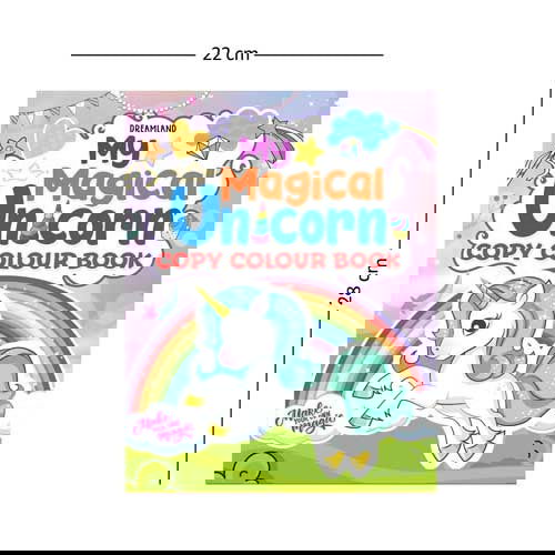 My Magical Unicorn Copy Colour Book for Children Age 2 -7 Years -  Make Your Own Magic Colouring Book - Tinycubs - 