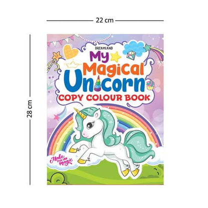 My Magical Unicorn Copy Colour Book for Children Age 2 -7 Years -  Make Your Own Magic Colouring Book - Tinycubs - 
