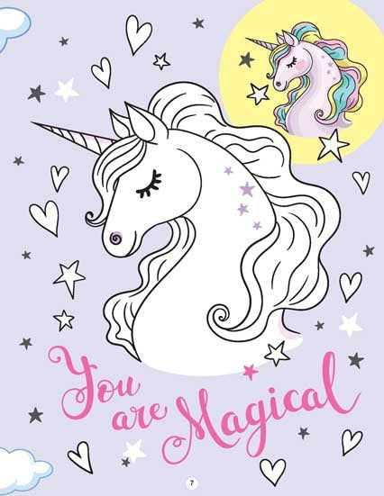 My Magical Unicorn Copy Colour Book for Children Age 2 -7 Years -  Make Your Own Magic Colouring Book - Tinycubs - 
